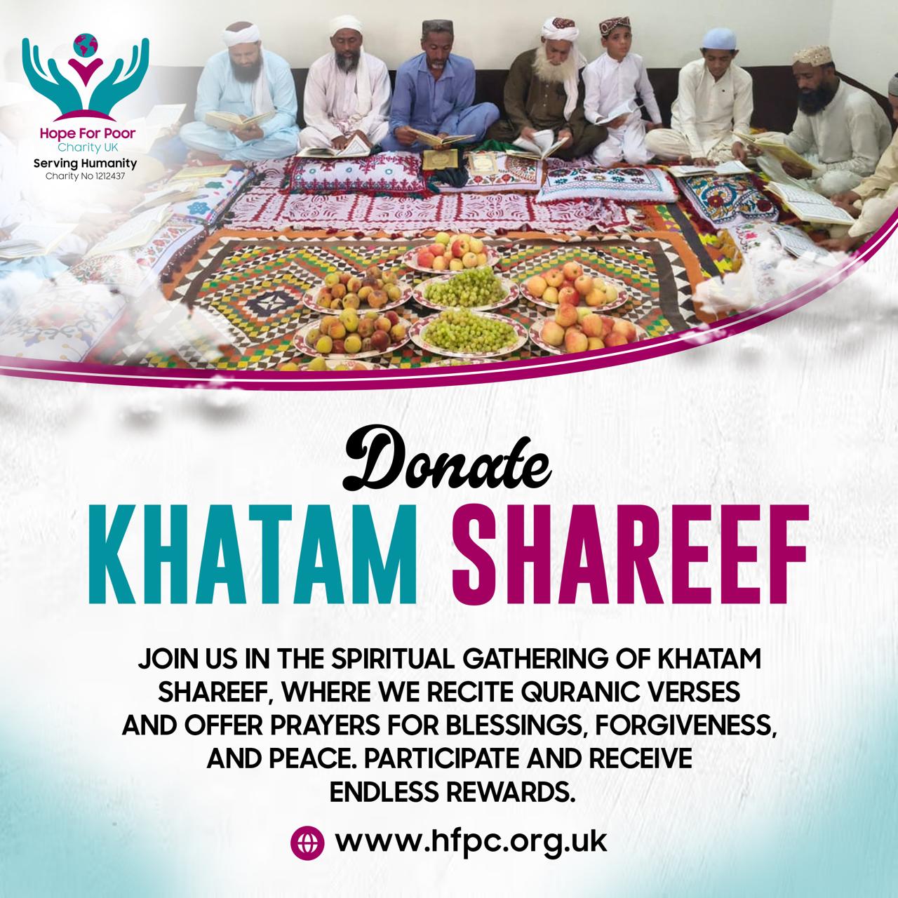 Khatam Shareef faith and remembrance initiative